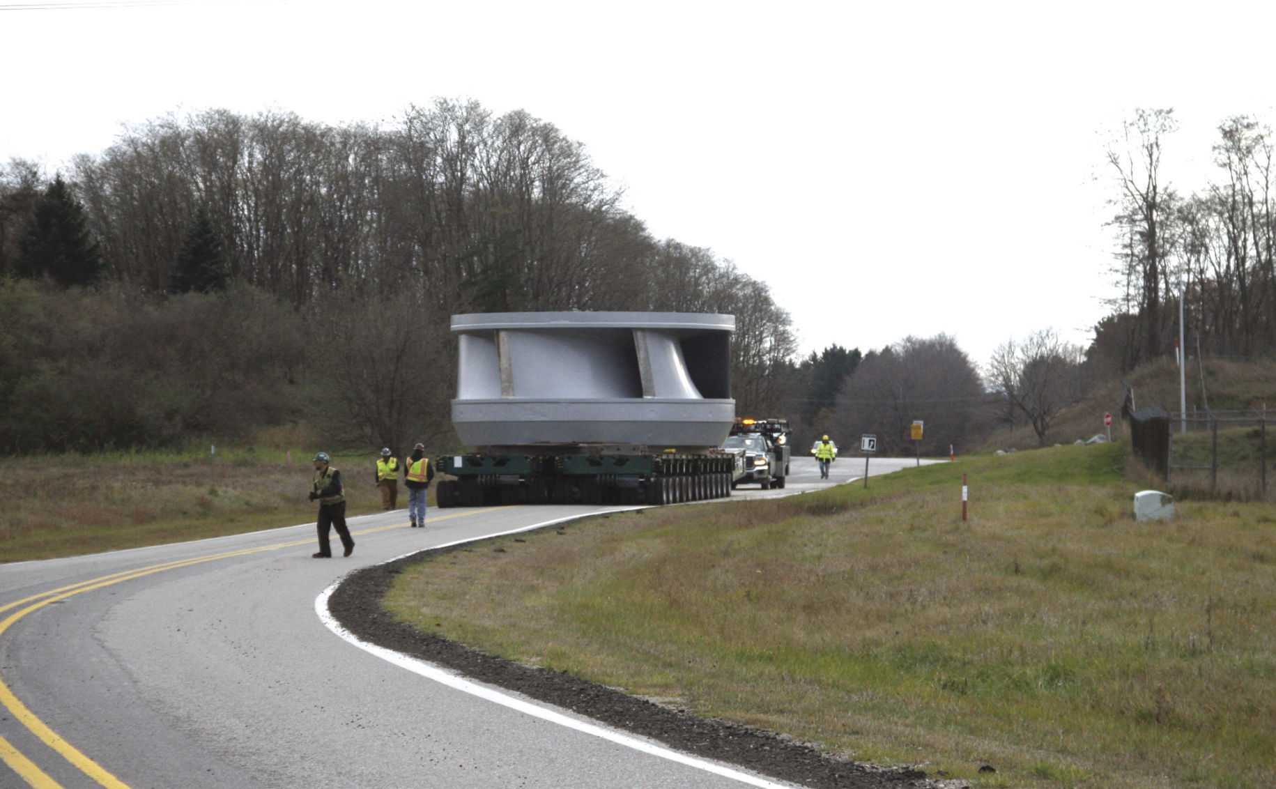 Pumped Storage Plant turbine heading to destination